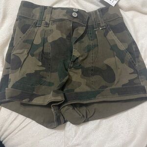 Army print shorts